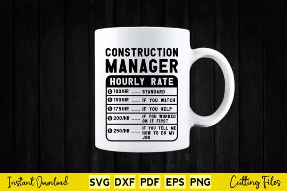 Funny Construction Manager Hourly Rate Graphics and Crafts Review