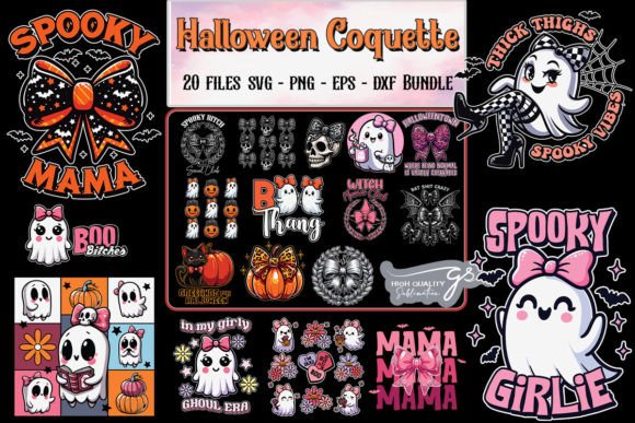 Halloween Coquette SVG Bundle Graphics and Crafts