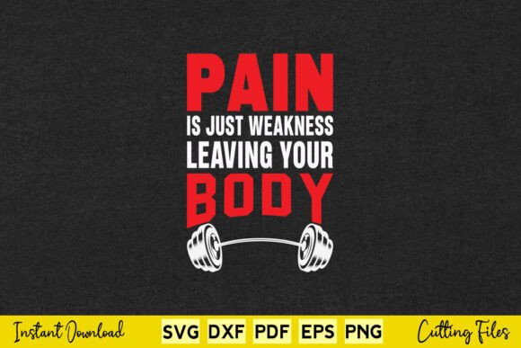 Pain Is Just Weakness Leaving Your Body Graphics and Crafts Review
